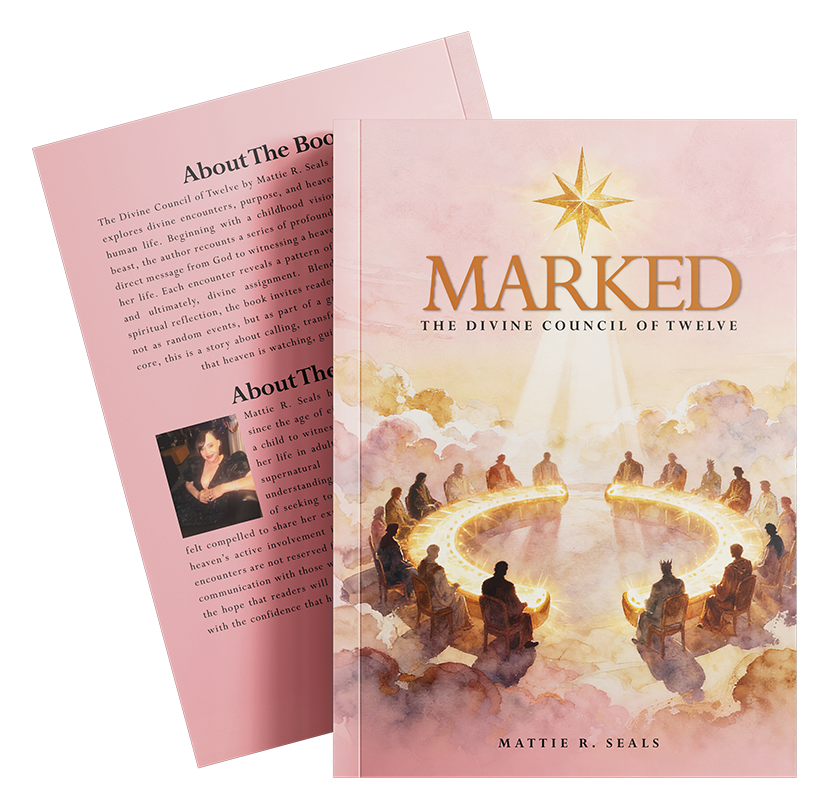 MARKED book and inside pages mockup
